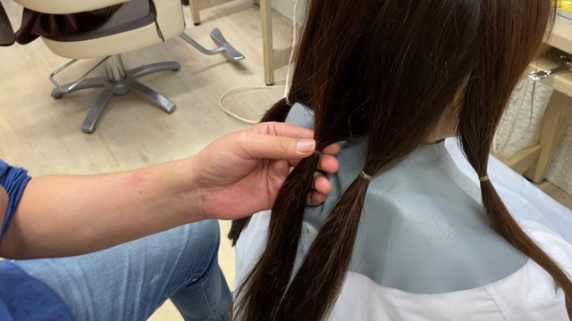 ヘアドネーションの受付についての記事動画
