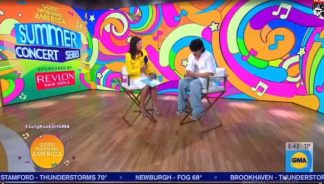 【追記】GMA中止になったけど、アミの為に歌うジョングクの記事動画