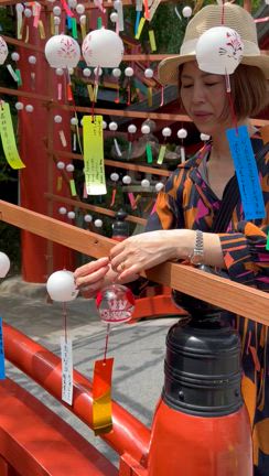 夫婦の夏の旅行＆幸せ風鈴のお福分け＆40代生徒さんの幸せ結婚ご報告の記事動画