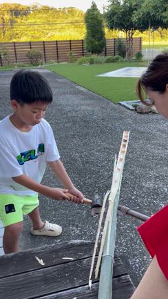 流しそうめんは、竹切りから！の記事動画