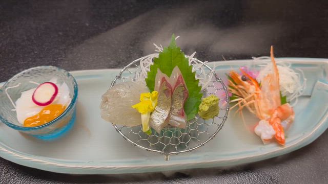 家族de鳥取②　三朝温泉依山楼岩崎　夕食❤の記事動画