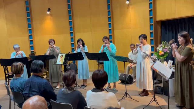 大好きな生徒さん、松山美智子さんの音楽葬の記事動画