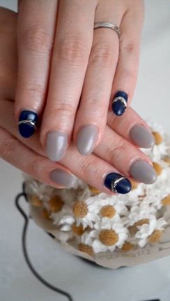 ♡ネイルデザインご紹介♡  マットコーティングで大人上品にの記事動画