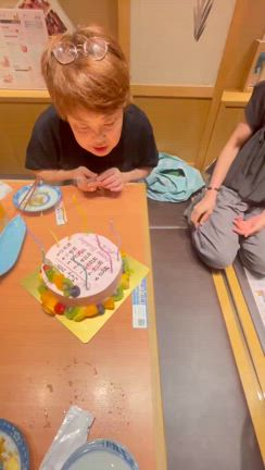 誕生日会ありがとう…ひーりんぐ祭りのケーキの記事動画