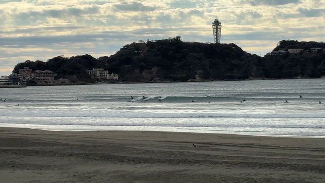 今日の鵠沼海岸　波情報の記事動画