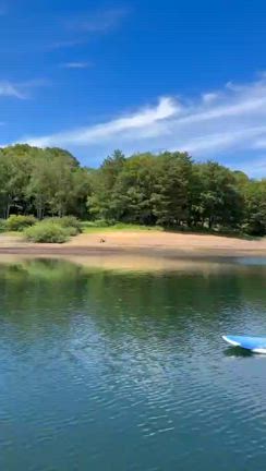8/8初体験報告、岩洞湖サップ！の記事動画