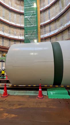 空堀川上流雨水幹線工事、シールドマシーンが完成の記事動画