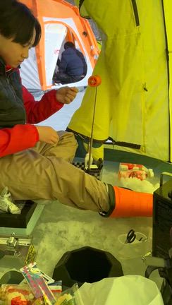 3/2岩洞湖氷上ワカサギ釣り釣果情報♪の記事動画