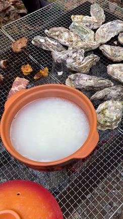 連休は薪仲間と牡蠣パーティーしましたの記事動画