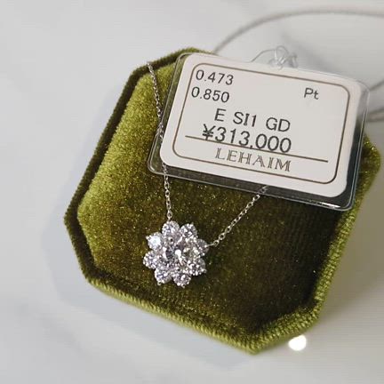 レハイム　フラワーダイヤモンドネックレス フラワーネックレスが出来上がってまいりました