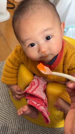 初めてのニンジン(*´ω｀*)の記事動画