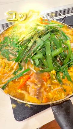 ユッケジャンスープ風うどんです！！の記事動画