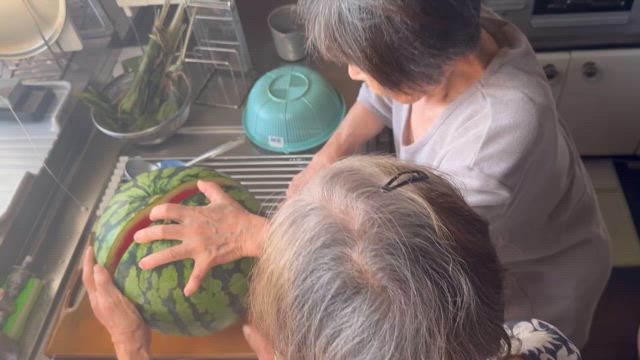 抱えきれないお宝　スイカと重しの記事動画