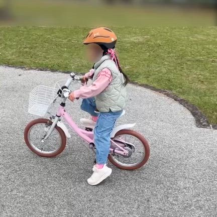 5y5m パパと娘の補助輪外し練習の記事動画