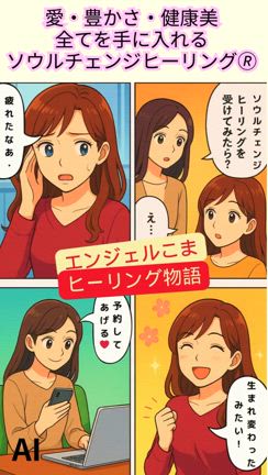 【ソウルチェンジヒーリングAI漫画】の記事動画
