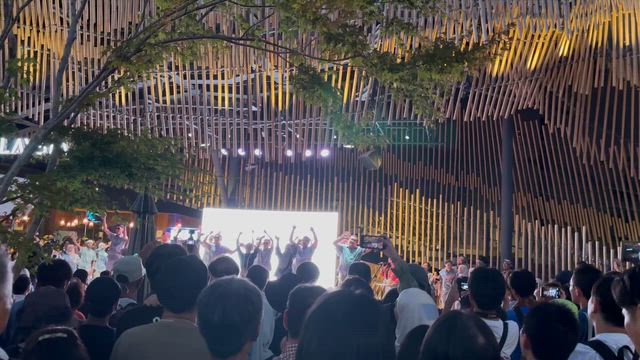 骨折4日目・万博　フラッグパレードの記事動画