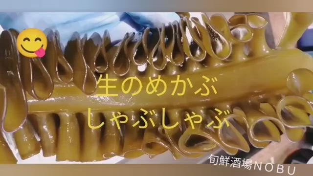 生ワカメのしゃぶしゃぶ、かすべの唐揚げ　年に一回限定日本酒　醸し人九平次うすにごり入荷しました！の記事動画