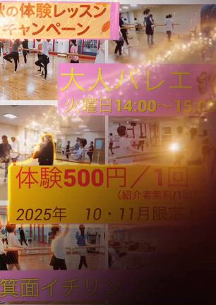 体験レッスン　10月&11月の記事動画