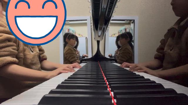 転調するだけでなく、左手でメロディーをつけることにも慣れていきます。の記事動画