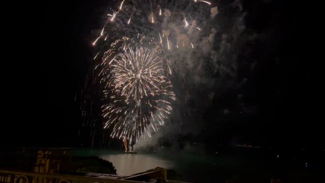 ＜スイス旅行＞⑤建国記念花火と雷の共演の記事動画