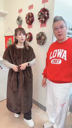 高級感のあるエコミンクファーロングベスト | 渡辺美奈代オフィシャル