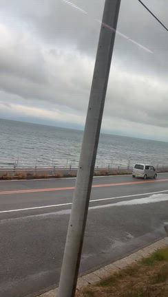 海岸線を走る予讃線❣️めちゃくちゃ素敵の記事動画