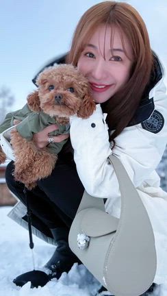 雪のお散歩♡の記事動画