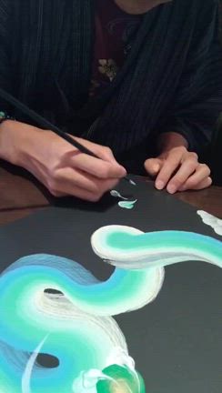 スウィート・ピュアにて一筆龍披露【612記事目】の記事動画