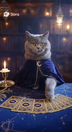 猫占い師が選んだ今日の開運カード。不安を取り除く魔法かけました。の記事動画