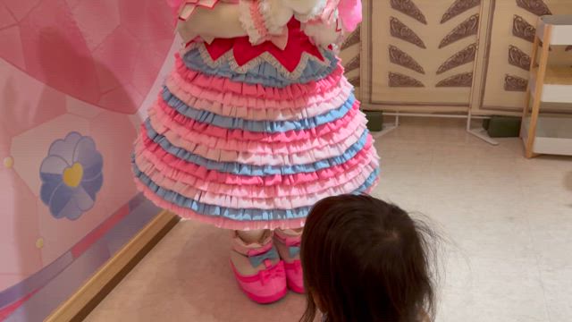 HeLLo Kitty ハローキティ レースドール/陶製人形 〔ピンク