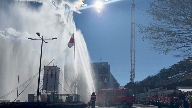 東村山市消防団出初式の記事動画
