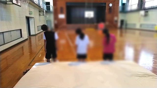 ミニバスケットボール三人だけで転ぶ練習、なんと即効の記事動画