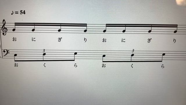 ３拍４連のれんしゅう①の記事動画