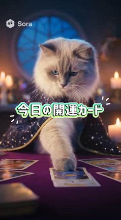 10/25日猫占い師が選んだ今日の開運カードの記事動画