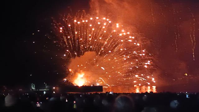 8月17日 熊野大花火大会 最終回☆☆鬼ヶ城大仕掛けⅡの記事動画