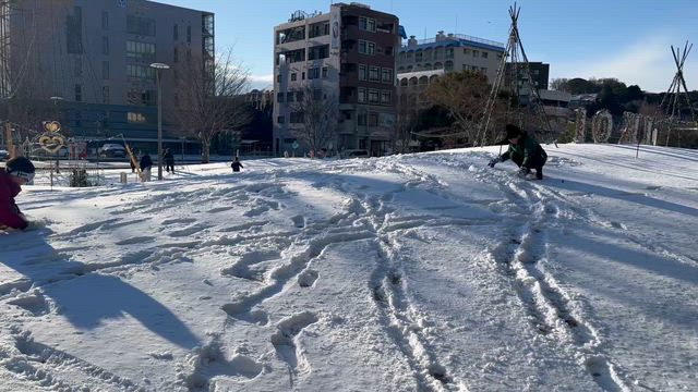 え⁉️ここ大分よな？❄️ 雪だるまが作れた奇跡の朝の記事動画