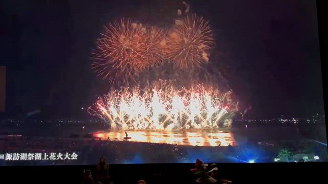 真夏のサボテン・諏訪湖花火大会の記事動画