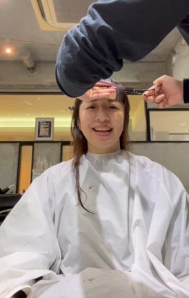 美容室に行ってきましたーの記事動画