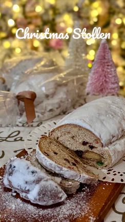 手作りシュトレンで、クリスマスの記事動画