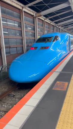 初めて見たブルーの新幹線　公開！の記事動画