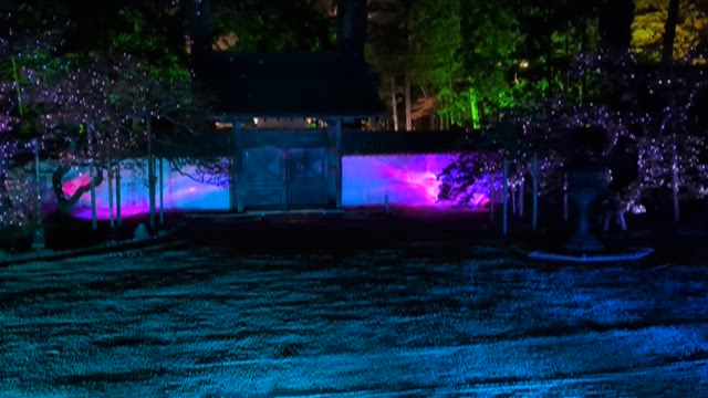 国宝瑞巌寺のプロジェクションマッピングの記事動画