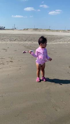 慣らし保育初日。九十九里浜の記事動画