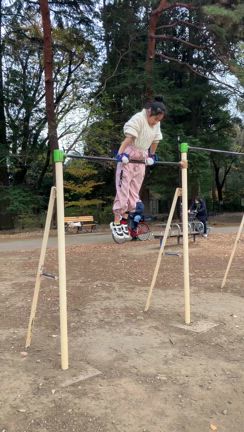高鉄棒、練習しました。の記事動画