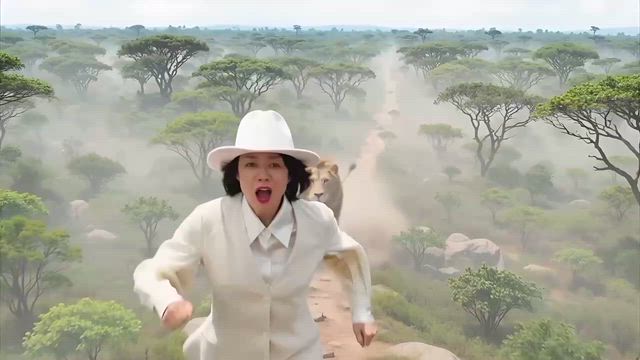 ライオンに追いかけられている私の記事動画