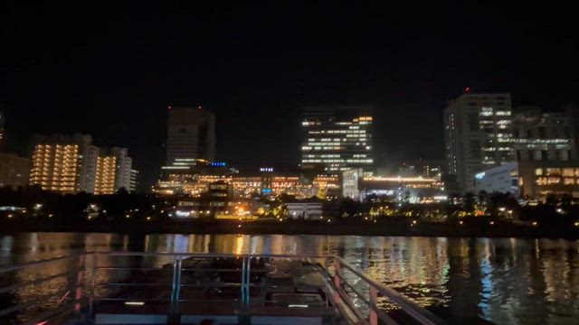 【アラフィフの初体験】 はじめての屋形船！隅田川下りとレインボーブリッジの夜景✨の記事動画