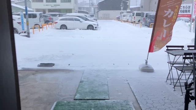 【定休日】地吹雪！21日(水)、22日(木)、23日(金)は定休日です。の記事動画