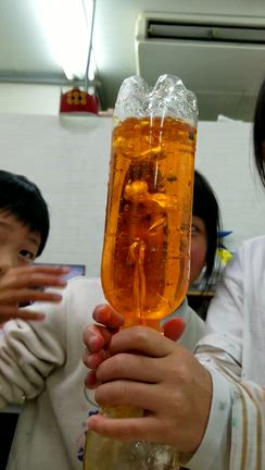 竜巻を起こしてみたい！ペットボトルトルネード♪1年生科学実験水の動きにチャレンジの記事動画