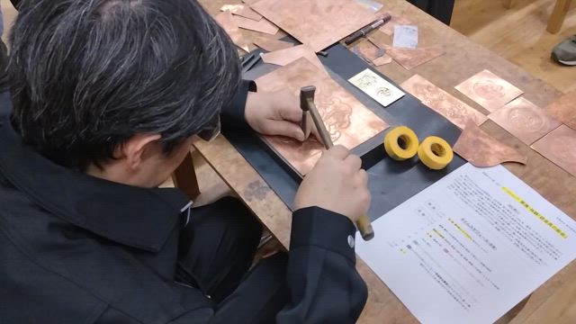 はじめての錺金具・彫金体験の記事動画