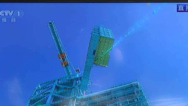中国のテレビ中継ロケット発射＋連載４コマ漫画笑劇の一歩２７８歩２７９歩の記事動画