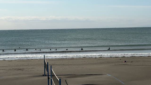 今日の鵠沼海岸　波情報の記事動画